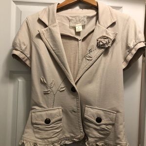 Nick & Mo short sleeve jacket size Large